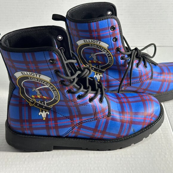 LADIES NEW SIZE 8  SCOTTISH ELLIOT TARTAN BOOTS - Picture 12 of 16
